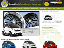 Tablet Screenshot of geniussmartcarwheels.com